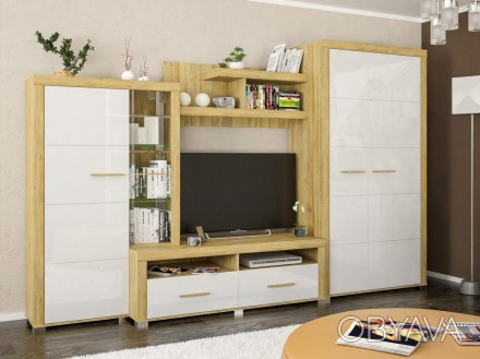 Стенка Неон-2 Мебель Сервис - удобная и практичная мебель, характеризующаяся сти. . фото 1