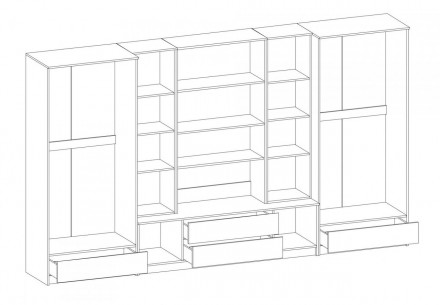 Стенка Тристан Мебель Сервис - удобная и практичная мебель, характеризующаяся ст. . фото 4