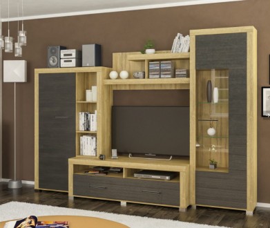 Стенка Неон-1 Мебель Сервис - удобная и практичная мебель, характеризующаяся сти. . фото 2