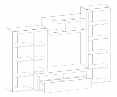 Стенка Неон-1 Мебель Сервис - удобная и практичная мебель, характеризующаяся сти. . фото 4