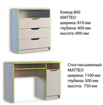 Предлагаем приобрести корпусную мебель в детскую «Маттео 1». Детская комната «Ма. . фото 5