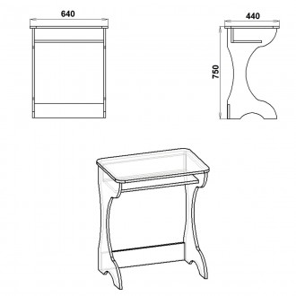 Письмовий стіл Юніор Компаніт - зручна і практична меблі для дому, характеризуєт. . фото 3