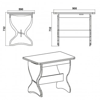 Стол кухонный выполнен в классическом стиле. К основным характеристикам стола мо. . фото 4