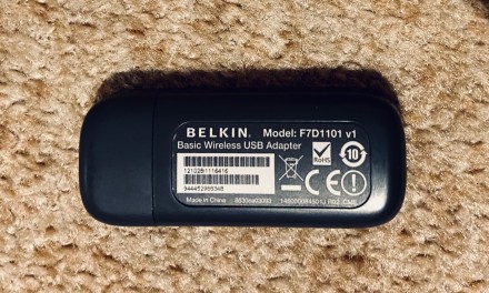 USB WI-FI адаптер Belkin Wireless adapter N150 (F7D1101)

Состояние идеальное,. . фото 6