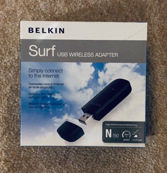 USB WI-FI адаптер Belkin Wireless adapter N150 (F7D1101)

Состояние идеальное,. . фото 2