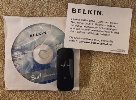 USB WI-FI адаптер Belkin Wireless adapter N150 (F7D1101)

Состояние идеальное,. . фото 5