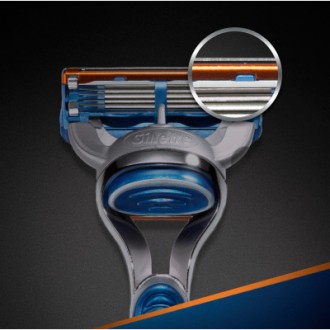 Мужская бритва Gillette Fusion5 с 5 лезвиями с уменьшающим трение покрытием обес. . фото 6