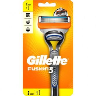 Мужская бритва Gillette Fusion5 с 5 лезвиями с уменьшающим трение покрытием обес. . фото 3