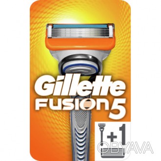 Мужская бритва Gillette Fusion5 с 5 лезвиями с уменьшающим трение покрытием обес. . фото 1