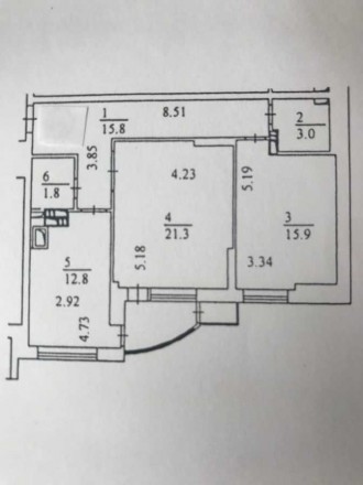 ...двухкомнатная квартира 75м2 расположена на 20 этаже 24 этажного монолитного д. Позняки. фото 10