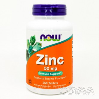 Now Foods Zinc 50 мг – это микроэлемент, который содержится практически в каждой. . фото 1