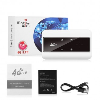 4G LTE мини роутер автономный WiFi с SIM картой TianJie CF-904G, 150 Мбит/с, раз. . фото 7