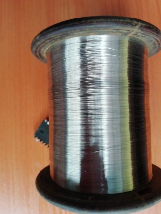 Провод нихромовый  	Х15Н60  СП-1   масса 630 грм.  диаметр 0,1 мм   сопротивлени. . фото 3