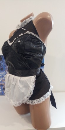 Сексуальний латексний костюм покоївки.
Колір - чорний
Розмір: підійде на S/М (вк. . фото 5
