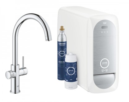 Стартовый комплект GROHE BLUE HOME 31455001. Цвет хром .С – излив. Система быстр. . фото 2