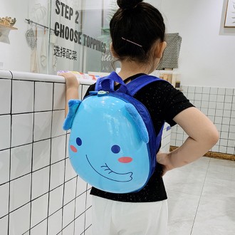Детский рюкзак с твердым корпусом Cute Animals Lesko 2291 Слоник Синий. . фото 6
