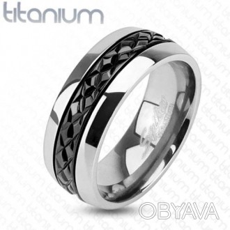 Кольцо титановое для мужчин Ширина: 8 мм
 Размеры уточняйте. . фото 1