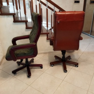 Нове шкіряне крісло. 
Крісло ручної роботи, виконане з натуральної шкіри &laquo. . фото 9