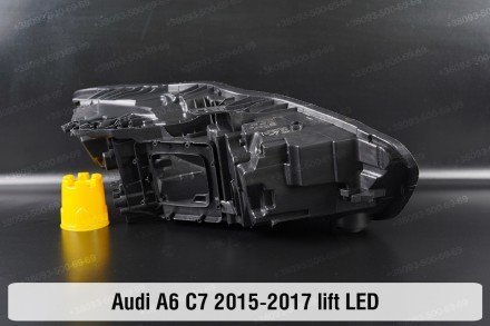 Новый корпус фары Audi A6 C7 LED (2014-2018) IV поколение рестайлинг левый.
В на. . фото 3