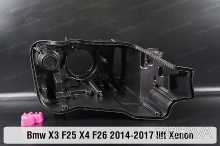 Новый корпус фары BMW X3 F25 Xenon (2014-2017) II поколение рестайлинг правый.
В. . фото 1