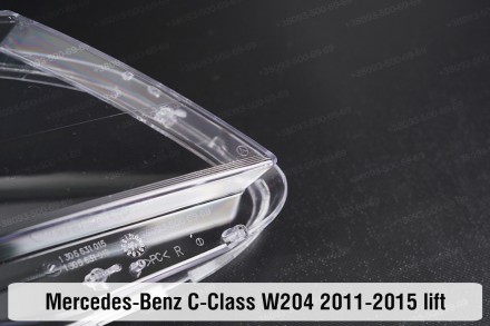 Стекло на фару Mercedes-Benz C-Class W204 (2011-2014) рестайлинг правое.В наличи. . фото 7
