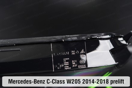 Стекло на фару Mercedes-Benz C-Class W205 (2013-2018) дорестайлинг правое.В нали. . фото 10
