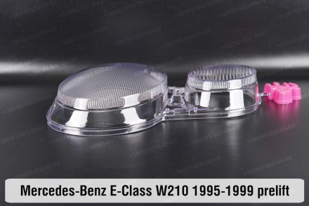 Скло на фару Mercedes-Benz E-Class W210 Halogen (1999-2003) рестайлінг ліве.
У н. . фото 7
