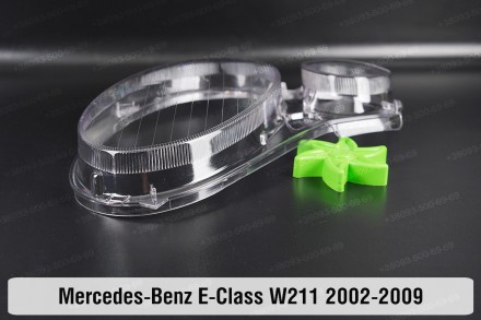 Скло на фару Mercedes-Benz E-Class W211 (2002-2009) дорестайлінг рестайлінг ліве. . фото 4