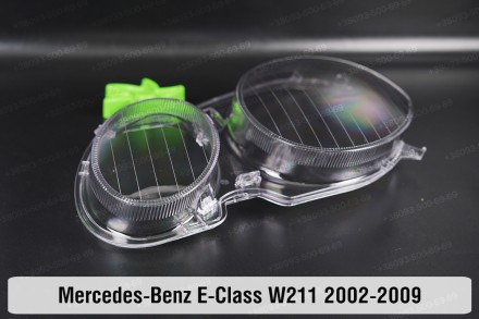 Скло на фару Mercedes-Benz E-Class W211 (2002-2009) дорестайлінг рестайлінг ліве. . фото 8