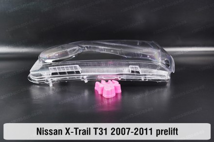 Скло на фару Nissan X-Trail T31 (2007-2011) III покоління дорестайлінг ліве.У на. . фото 7
