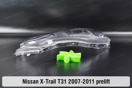 Стекло на фару Nissan X-Trail T31 (2007-2011) III поколение дорестайлинг правое.. . фото 7