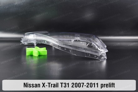 Стекло на фару Nissan X-Trail T31 (2007-2011) III поколение дорестайлинг правое.. . фото 4