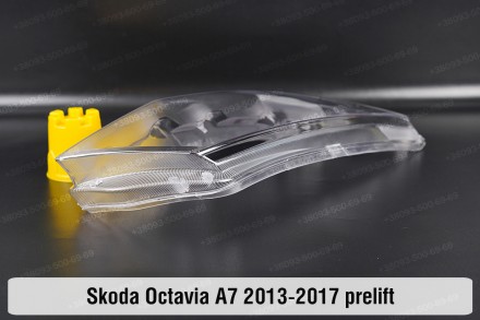 Стекло на фару Skoda Octavia A7 (2012-2017) III поколение дорестайлинг правое.В . . фото 4