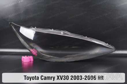 Стекло на фару Toyota Camry XV30 35 (2004-2006) V поколение рестайлинг правое.В . . фото 1