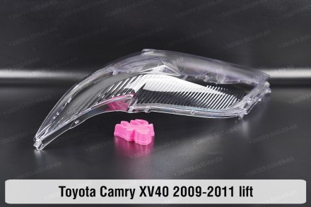 Стекло на фару Toyota Camry XV40 45 (2009-2011) VI поколение рестайлинг левое.
В. . фото 10