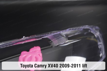 Стекло на фару Toyota Camry XV40 45 (2009-2011) VI поколение рестайлинг левое.
В. . фото 5