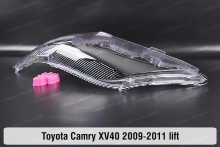 Стекло на фару Toyota Camry XV40 45 (2009-2011) VI поколение рестайлинг левое.
В. . фото 9
