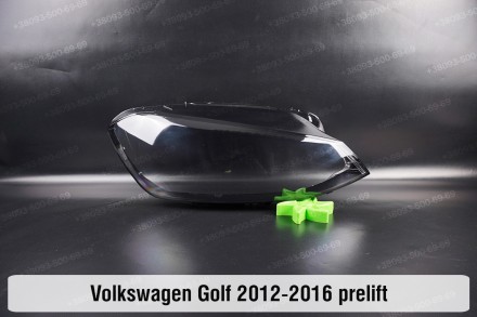 Стекло на фару VW Volkswagen Golf 7 (2012-2017) VII поколение дорестайлинг право. . фото 2