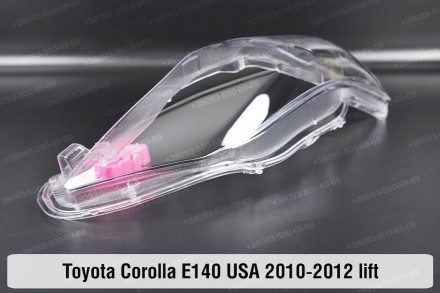 Стекло на фару Toyota Corolla E140 E150 USA (2010-2013) X поколение рестайлинг п. . фото 7