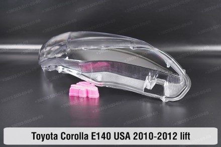 Стекло на фару Toyota Corolla E140 E150 USA (2010-2013) X поколение рестайлинг п. . фото 4