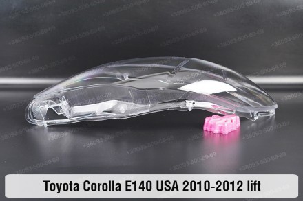 Стекло на фару Toyota Corolla E140 E150 USA (2010-2013) X поколение рестайлинг л. . фото 4