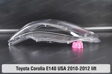 Стекло на фару Toyota Corolla E140 E150 USA (2010-2013) X поколение рестайлинг л. . фото 7