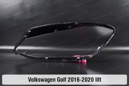 Стекло на фару VW Volkswagen Golf 7 (2016-2020) VII поколение рестайлинг правое.. . фото 3