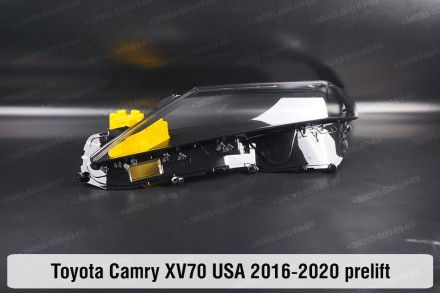 Скло на фару Toyota Camry XV70 LED USA (2017-2022) 3 полоски VIII покоління ліве. . фото 5