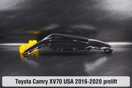 Скло на фару Toyota Camry XV70 LED USA (2017-2022) 3 полоски VIII покоління ліве. . фото 7