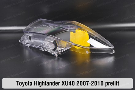Стекло на фару Toyota Highlander XU40 (2007-2010) II поколение дорестайлинг лево. . фото 7