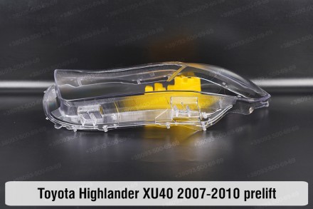 Стекло на фару Toyota Highlander XU40 (2007-2010) II поколение дорестайлинг лево. . фото 9