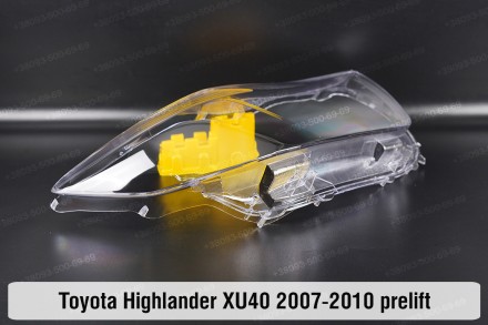 Стекло на фару Toyota Highlander XU40 (2007-2010) II поколение дорестайлинг прав. . фото 10