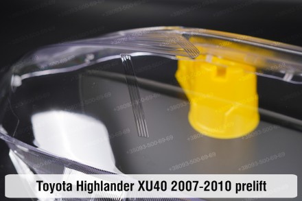 Стекло на фару Toyota Highlander XU40 (2007-2010) II поколение дорестайлинг прав. . фото 9