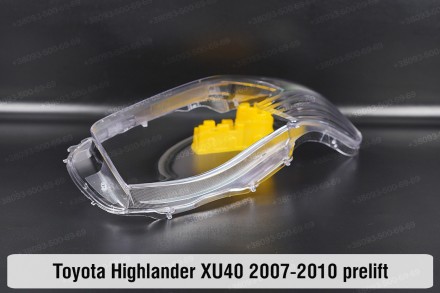 Стекло на фару Toyota Highlander XU40 (2007-2010) II поколение дорестайлинг прав. . фото 7